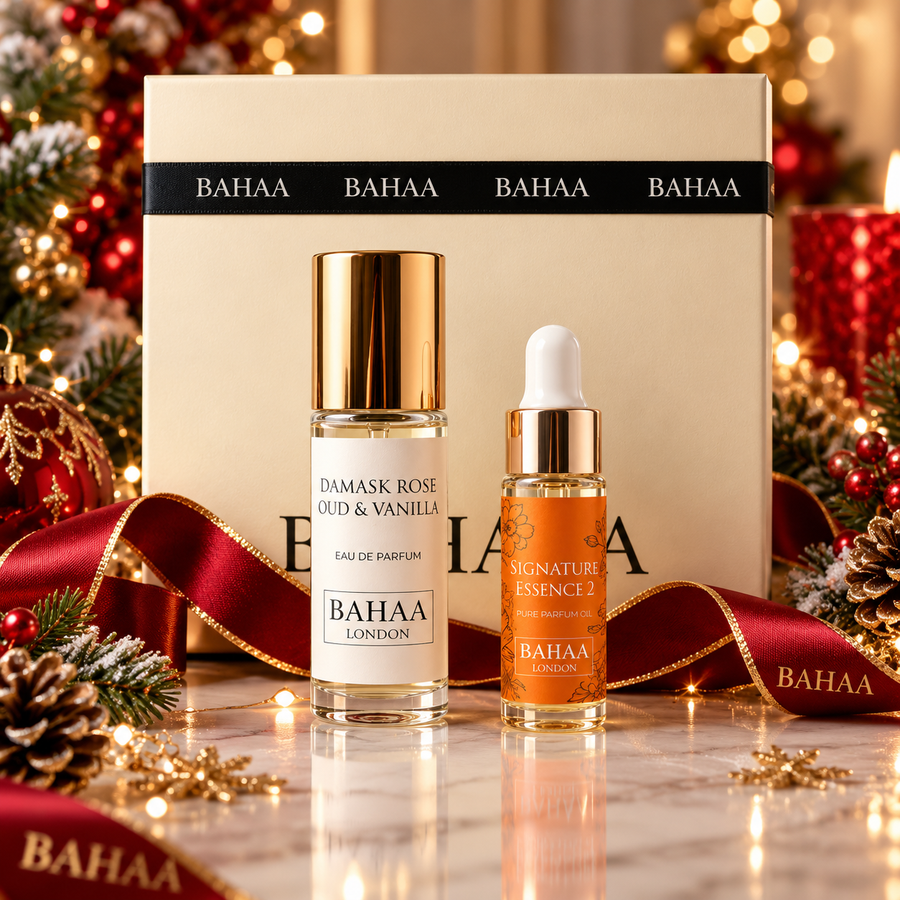 Damask Rose, Oud & Vanilla × Essence 2 | Luxury Fragrance Layering Gift Set