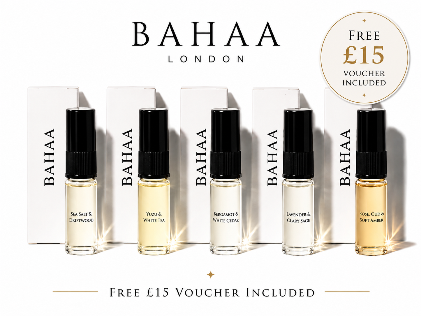 Bahaa Essential Collection Platinum Edition Discovery Set - 5 x 2ml Samples
