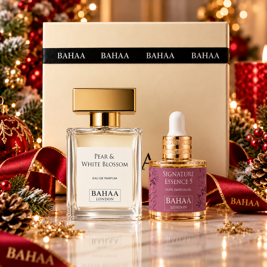 Pear & White Blossom × Essence 5 | Luxury Fragrance Layering Gift Set – 50ml + 20ml